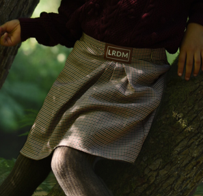 LRDM Brown Knit Top & Skirt Set