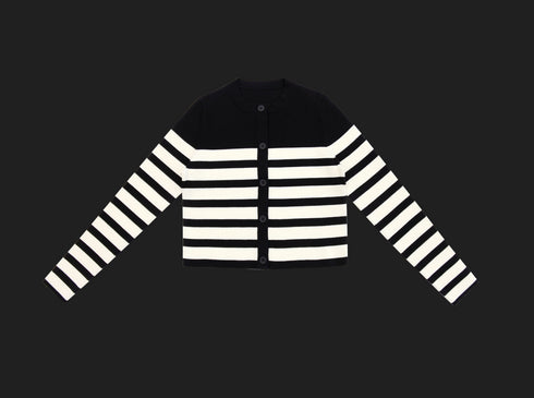 Coco Blanc Striped Cardigan & Maxi Set