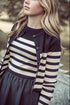 Coco Blanc Striped Cardigan & Maxi Set