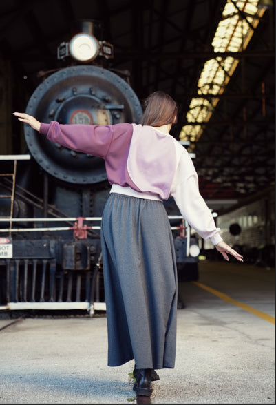 Luna Mae Plum Mix Sweatshirt