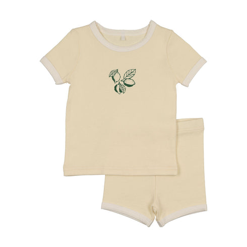 Pouf Yellow Fruit Set