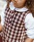 Coco Blanc Gingham Jumper & Blouse Set