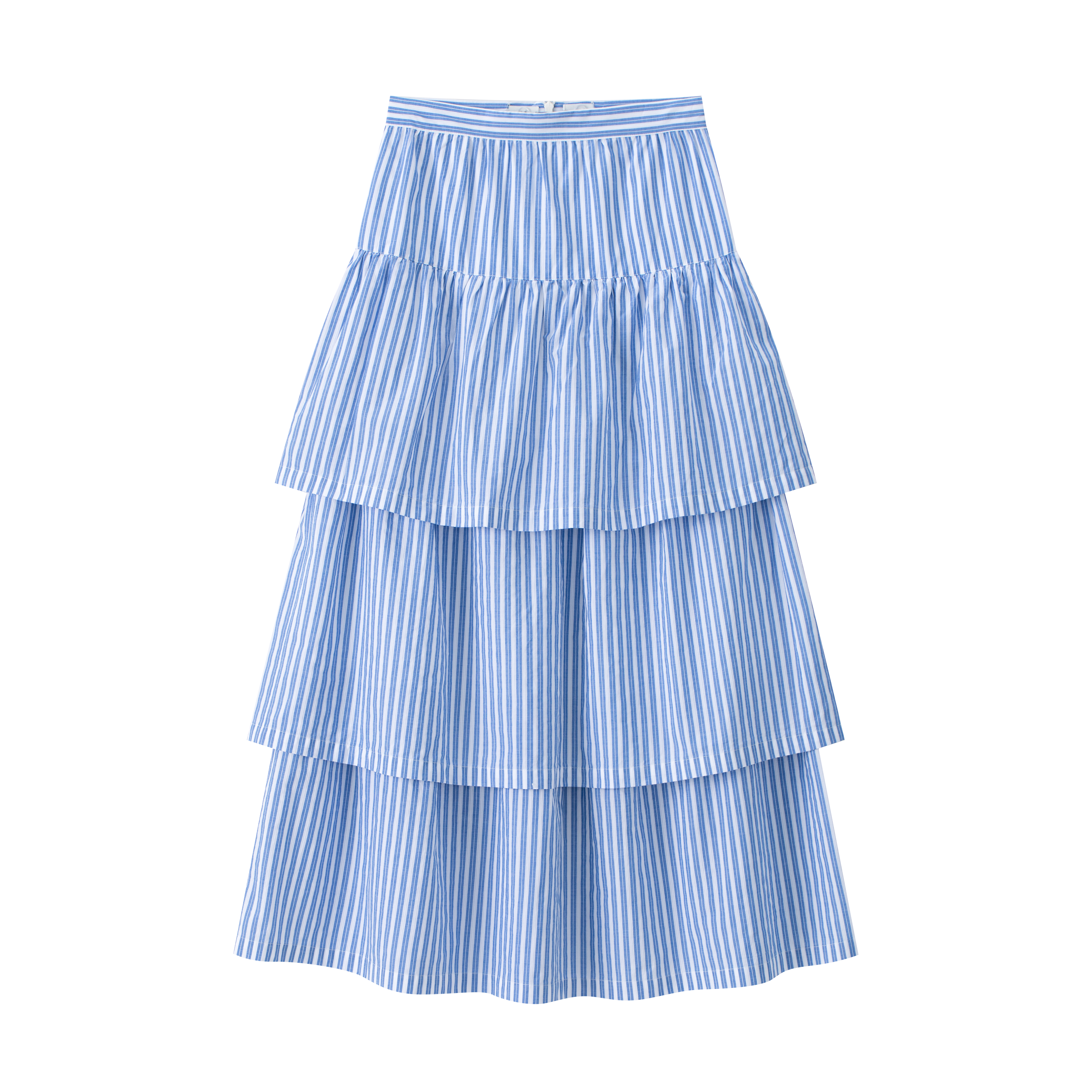 Coco Blanc Striped Cotton Layered Skirt – Petit Perfection