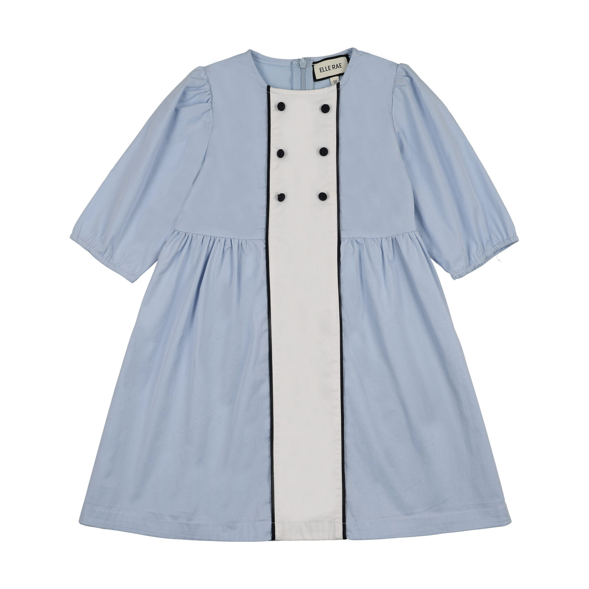 Elle Rae Light Blue Dress in 3/4 Sleeve – Petit Perfection