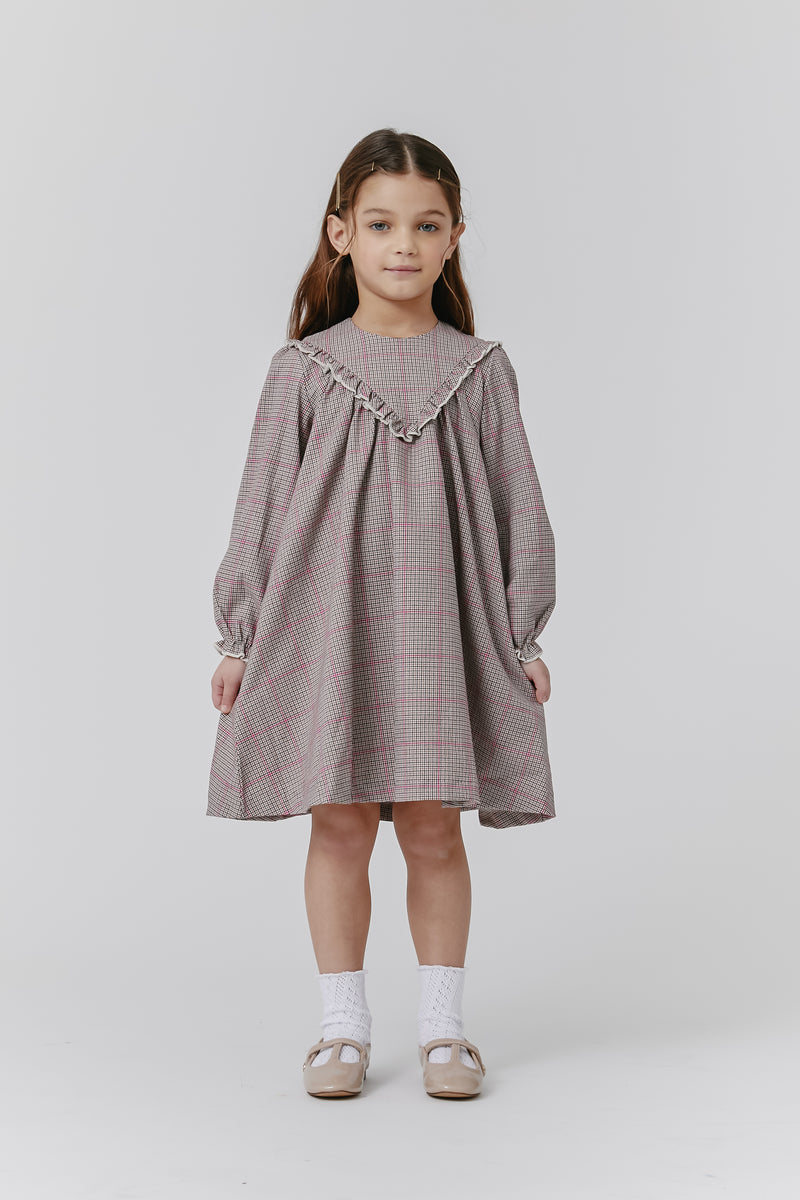 Kipp Multi Plaid Ruffle Dress – Petit Perfection