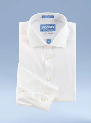 Adonis Solid White Shirt – Petit Perfection